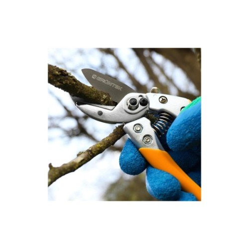 Секатор Gruntek Bussard з ковадлом, d 18мм, 200мм (295202018)