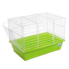 Клітка для гризунів Природа "Кролик Міні" 44x27x30 см біла/зелена (4823082415274)