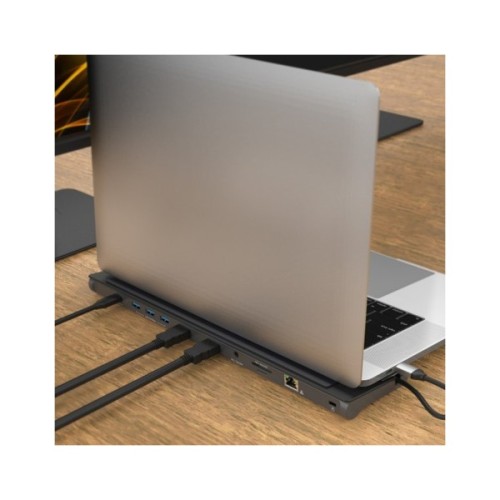 Порт-реплікатор J5create Dock-Station USB-C 10-in-1 (HDMI/PD/USB-A/USB-C/LAN/картридер/audio) (JCD542-N)