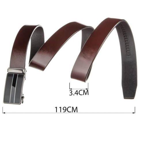 Ремінь Vintage З автоматичною пряжкою Коричневий (20210)