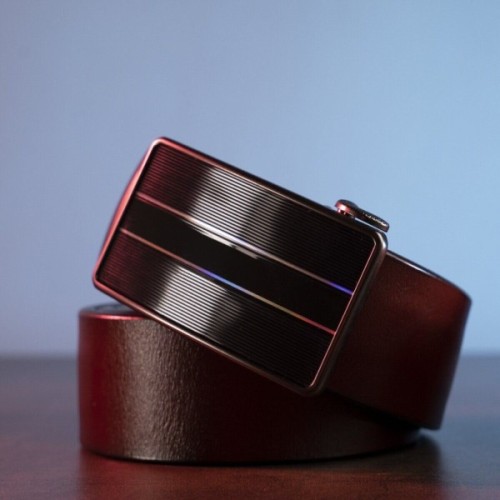 Ремінь Vintage З автоматичною пряжкою Коричневий (20210)