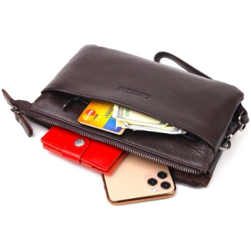 Сумка Canpellini З натуральної шкіри Коричнева (21553)