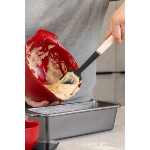 Лопатка кухонна KitchenAid Coreline для тіста, 30 см, кремовий (KAG031OHACE)