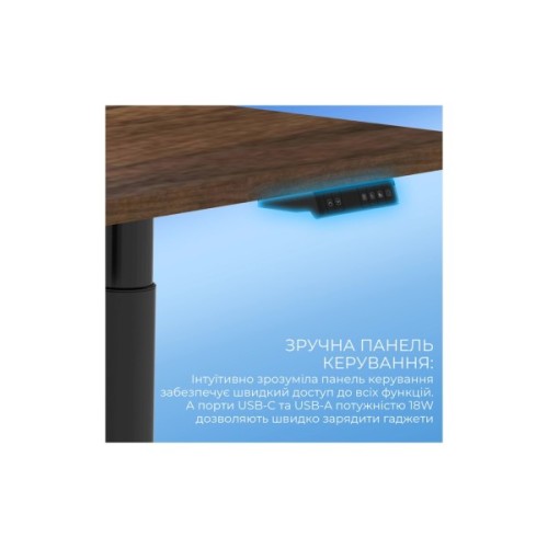 Комп'ютерний стіл Sihoo D05 Walnut/Black (D05-104/D05-107)