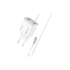 Зарядний пристрій Promate 20W PD Lightning + USB QC3.0 (icharge-pdqc3.white)