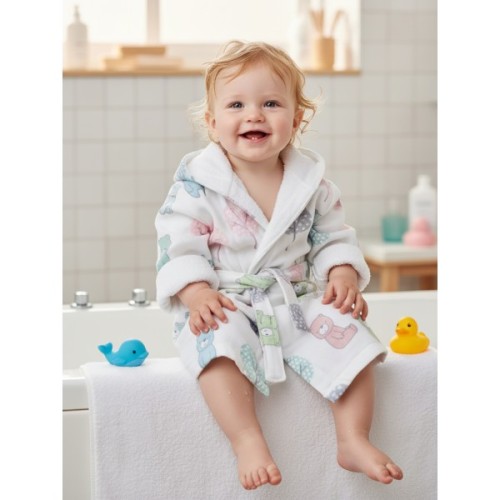 Халат дитячий Bibaby махровий (66262-104-cream)