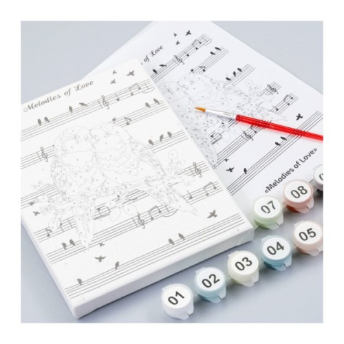 Картина по номерам Rosa Melodies of Love, 15х20см, з мольбертом (4823098548652)