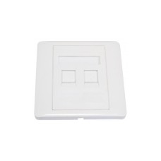 Рамка Kingda Рамка на два порта, шторка, 86х86 (KD-FP06)