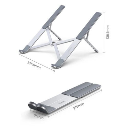 Підставка до ноутбука Ugreen LP451 Foldable Holder for Laptop Silver (40289)