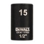 Торцева головка DeWALT IMPACT ударная короткая, 1/2" х 15 мм, шестигранная (DT7533)