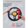 Чохол на руль VITOL L чорно-черв. (VLOD-L282 BK/RD L)