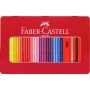 Олівці кольорові Faber-Castell Grip, акварельні, 48 кольорів в металевій коробці з аксесуарами 112448 (26536)