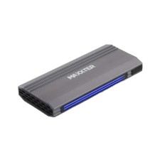 Кишеня зовнішня Maxxter USB-C USB 3.1 Gen2 M.2 NVMe 10Gbps RGB gray (EHDE-2280SRGB-01)