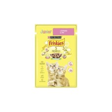 Вологий корм для кішок Purina Friskies Junior шматочки у підливці з куркою 85 г (7613036962292)