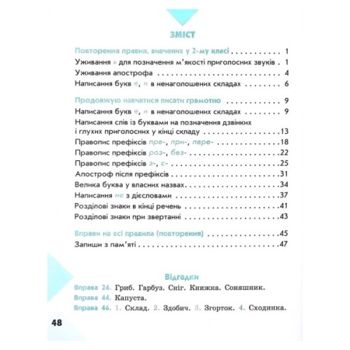 Робочий зошит НУШ Грамотійко. 3 клас. Для успішного набуття орфографічних та пунктуаційних навичок Ранок (9786170971753)