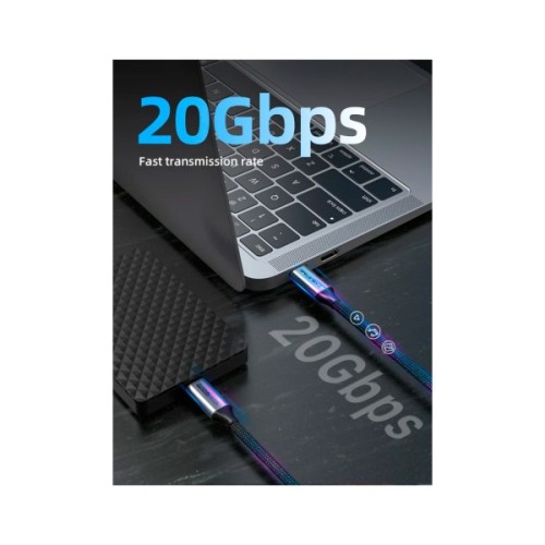 Дата кабель USB-C to USB-C 2.0m 100W USB3.1 20Gbps 4K60Hz Cabletime (CA914234)
