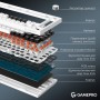 Клавіатура GamePro Asgard Valhalla MK160W Pro 75 RGB Wireless/Bluetooth/USB White (MK160W Pro)