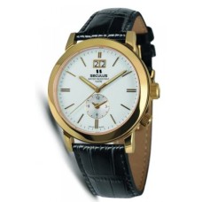 Наручний годинник Seculus 9537.1.620 white, pvd, black leather