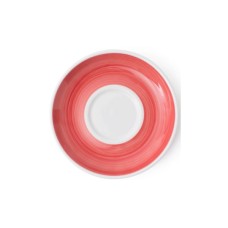 Блюдце Ancap серія Verona Millecolori 14,5 см Red для серій "Verona/Torino/Bari/Palermo Millecolori Hand Pain (34411)