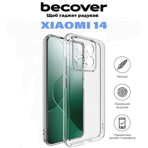 Чохол до мобільного телефона BeCover Xiaomi 14 5G Transparancy (710791)