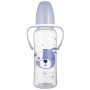 Пляшечка для годування Canpol babies CUTE ANIMALS стандартна з ручками 250 мл синя (11/845_blu)
