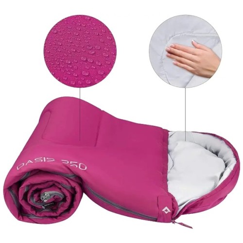 Спальний мішок KingCamp Oasis 250 Rosered (KS3121_ROSERED_L_01)