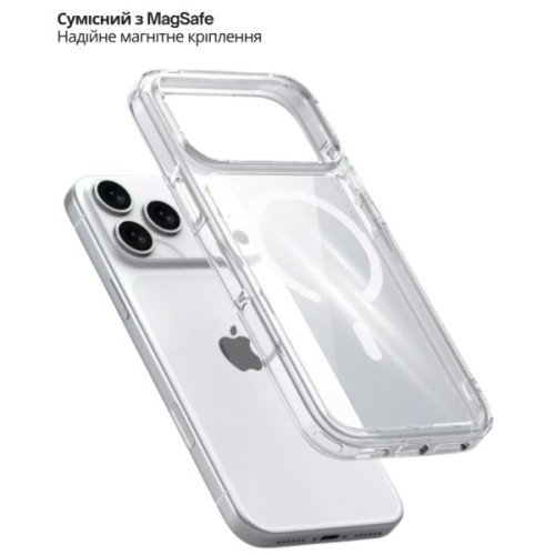 Чохол до мобільного телефона BeCover FIBRA Crystal MagSafe Apple iPhone 17 Pro (715369)
