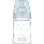 Пляшечка для годування Lovi Diamond Glass Botanic скляна 150 мл Світло-синя (74/105)