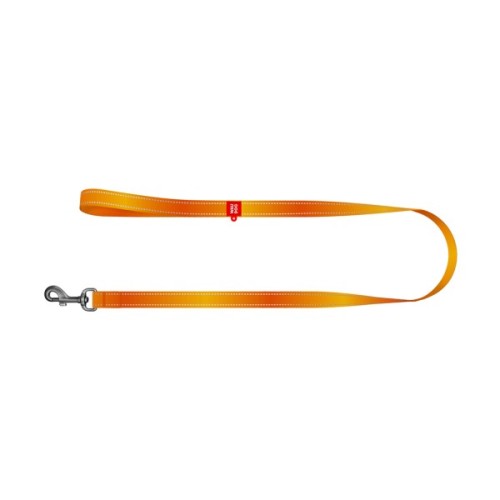 Повідець для собак WAUDOG Nylon Mono світловідбивний M 20 мм, 200 см, помаранчевий (46374)
