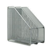 Лоток для паперів Axent вертикальний 2-в-1, металевий, срібний (2126-03-A)