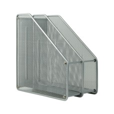 Лоток для паперів Axent вертикальний 2-в-1, металевий, срібний (2126-03-A)