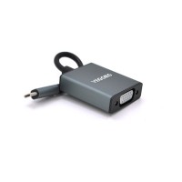 Перехідник USB-C M to VGA F 0.1m black VEGGIEG (TV-S/B/19906)