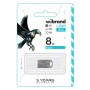 USB флеш накопичувач Wibrand 8GB Hawk Silver USB 2.0 (WI2.0/HA8M1S)