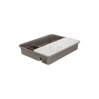 Органайзер для столових приборів Алеана зі вставкою какао/біла троянда (алн 167402/какао/біла роза)