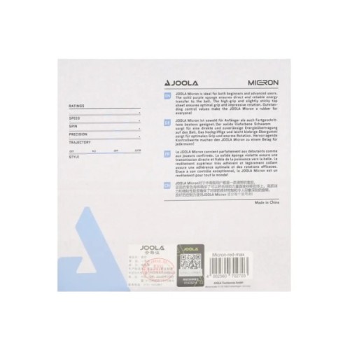 Накладка для ракетки Joola Micron 2.0 Red (70269) (930992)