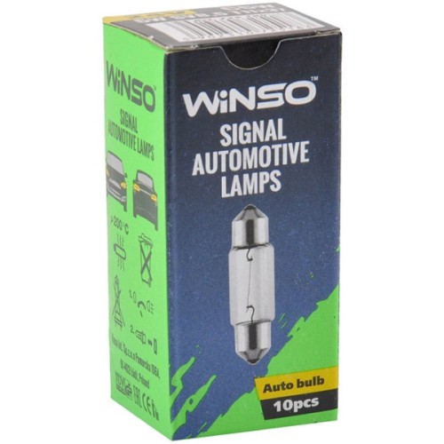 Автолампа WINSO C5W 5W SV8.5 T11*37 (725180)
