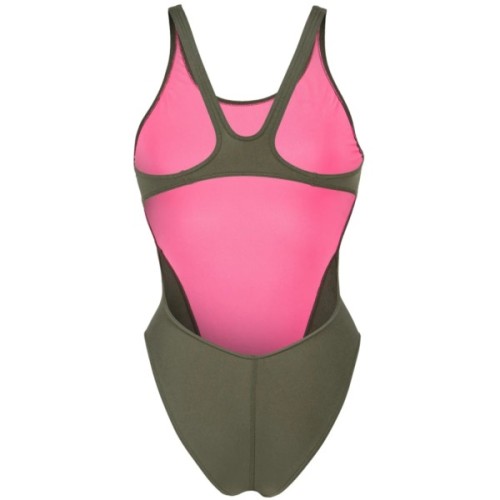 Купальник Arena Team Swimsuit Swim Tech Solid 004763-609 темно-зелений 42 (3468337774556)