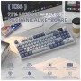 Клавіатура Attack Shark K86 RGB Wireless/Bluetooth/USB UA Retro Grey (K86MN_AS)