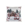 Наволочка Прованс декоративна Snowfall Три гноми біля будиночка 45х45 см Сіра (23404)
