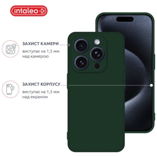 Чохол до мобільного телефона Intaleo SoftShell Apple iPhone 15 Pro Dark Green (1283126585333)
