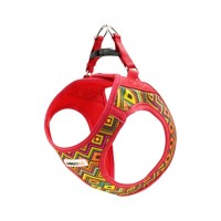 Шлея для собак MISOKO&CO червона з візерунком L (DCAMIS307R-L)