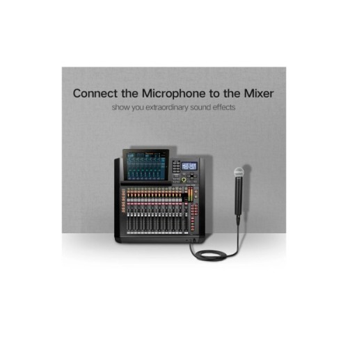 Кабель мультимедійний 6.35mm M to XLR F 2.0m AV131 black Ugreen (20719)