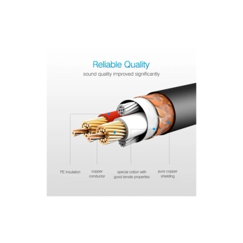 Кабель мультимедійний 6.35mm M to XLR F 2.0m AV131 black Ugreen (20719)