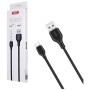 Дата кабель USB 2.0 AM to USB-C 2.0m 2.1A black XO (XO-NB103-TC-2-BK)