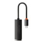 Перехідник USB-C to RJ45 Ethernet 1000Mbps black Baseus (WKQX000301)