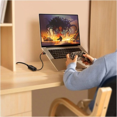 Перехідник USB-C to RJ45 Ethernet 1000Mbps black Baseus (WKQX000301)