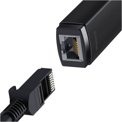 Перехідник USB-C to RJ45 Ethernet 1000Mbps black Baseus (WKQX000301)