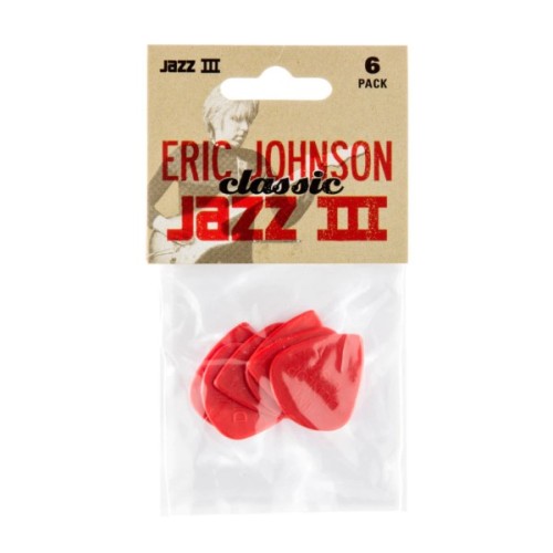 Медіатор Jim Dunlop Eric Johnson Jazz III 6 шт. (47PEJ3N)