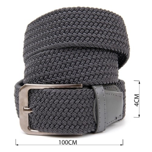 Ремінь Vintage Текстильний Сірий (20518)