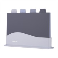 Дошка для нарізання Ardesto Fresh набір 4 шт на підставці (AR1404GB)